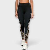 Hoge taille legging met luipaardprint