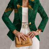 HONORINE | EMERALD MARBLE BLAZER