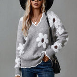 Belinha - Elegante blouse met V-hals en bloemenpatroon