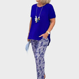 Żaneta – Elegante set met een aansluitend top en losse broek