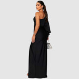 Meda - Elegante maxi jurk met één schouder