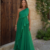 Talia - Maxi Jurk met Cascadende Volants