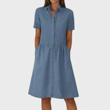 Isabella - Losse Denim Jurk