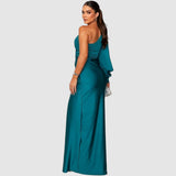 Meda - Elegante maxi jurk met één schouder