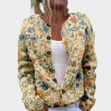 Cláudia - Herfstbloemen cardigan