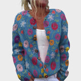 Filipa - Herfstbloemen cardigan