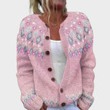 Daniela - Herfstbloemen cardigan