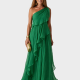 Talia - Maxi Jurk met Cascadende Volants