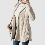 Štěpánka - Plus size cardigan met capuchon