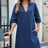Jade - Casual Denim Jurk