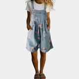 Joanne - Bloemen Denim Jumpsuit