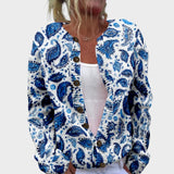 Maria - Herfstbloemen cardigan