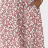 Carmen - Losse en lichte midi-jurk met bloemen