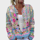 Teresa - Herfstbloemen cardigan