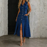 Camille - Open Front Vest Jurk