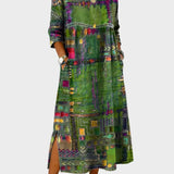 Inaya - Jeansjurk met etnisch patchwork