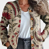 Pearla™ - Cardigan met Bloemenpatroon Geïnspireerd door de Natuur