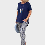 Żaneta – Elegante set met een aansluitend top en losse broek