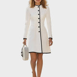 Ksenia – midi jurk contrast