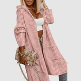 Lucie - Lange cardigan met capuchon