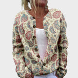 Lara - Herfstbloemige cardigan
