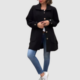 Martina - Klassieke oversized jas met knopen