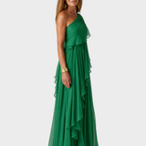 Talia - Maxi Jurk met Cascadende Volants