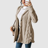 Štěpánka - Plus size cardigan met capuchon