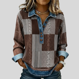 Sientje | Patchwork sweatshirt in colour-block