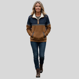 Ida | Knusse fleece pullover met halve rits