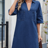 Jade - Casual Denim Jurk