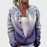 Inês - Herfstbloemen cardigan
