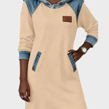 Irena - Jeans jurk met capuchon