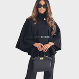 Selviora – Elegante jas met vlinderachtige mouwen en riem