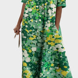 Elena - Losse en lichte midi-jurk met bloemen