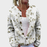 Joana - Herfstbloemen cardigan