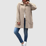 Martina - Klassieke oversized jas met knopen