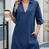 Jade - Casual Denim Jurk