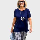 Żaneta – Elegante set met een aansluitend top en losse broek
