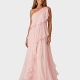 Talia - Maxi Jurk met Cascadende Volants
