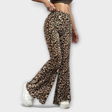 Bootcut Broek met Luipaardpatroon