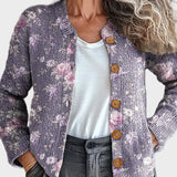 Cloverly™ - Bloemen Cardigan met Knopen aan de Voorkant