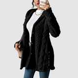 Štěpánka - Plus size cardigan met capuchon