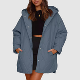 Kristýna - Overmatig grote winterjas met capuchon