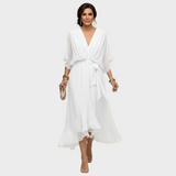 Monica Chiffon - Jurk met V-hals