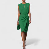 Olena – Elegante midi wikkeljurk