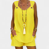 Laura - Set van mouwloze blouse met shorts