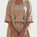 Linnea - Lichte linnen set