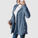 Štěpánka - Plus size cardigan met capuchon