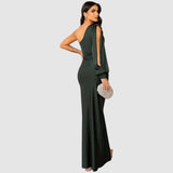 Meda - Elegante maxi jurk met één schouder